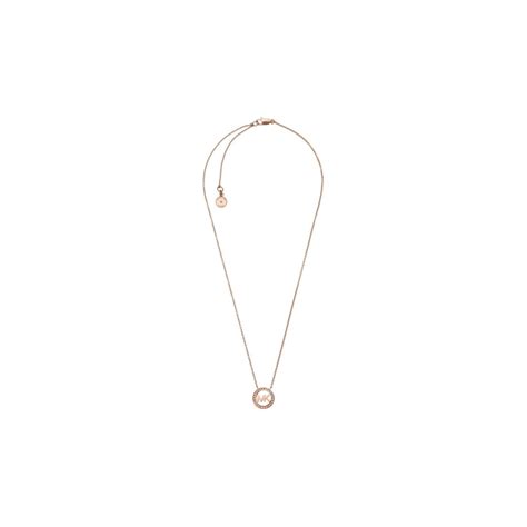 Michael Kors Women's Rose Gold Necklace MKJ4734791